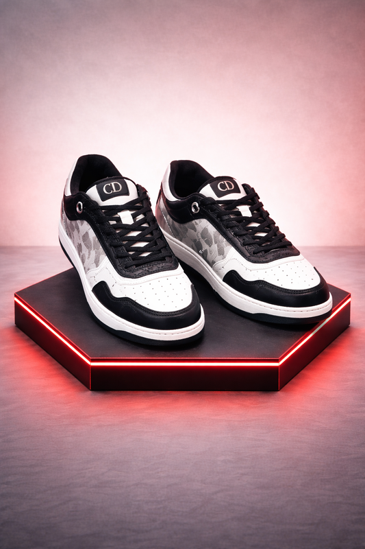 DIOR B27 Low-Top Sneakers, Alligator Leather, Limited Edition Black
