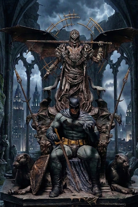 Queen Studios Batman On The Throne Resin Statue 1:4 Premium 500 Pieces Worldwide Limited Edition