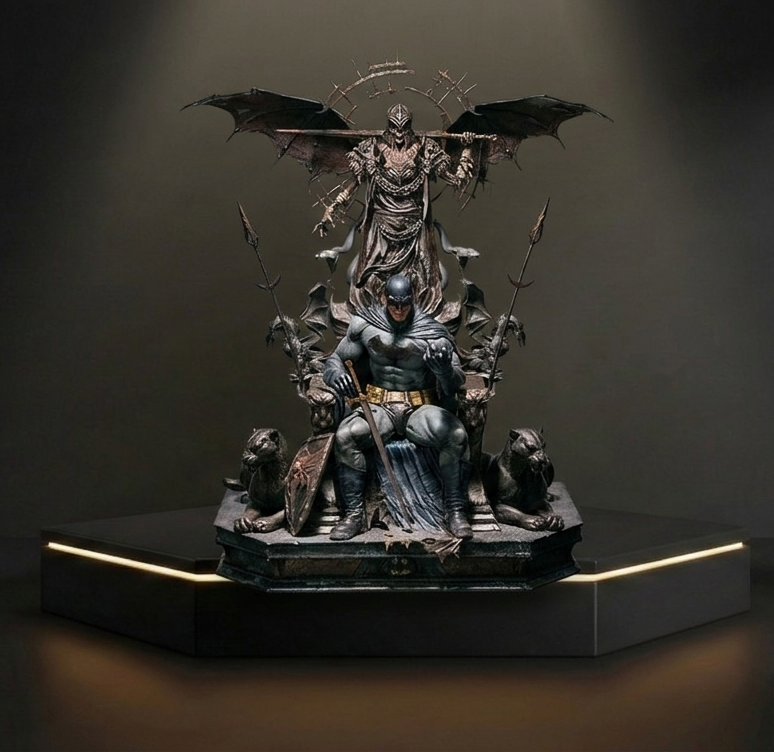 Queen Studios Batman On The Throne Resin Statue 1:4 Premium 500 Pieces Worldwide Limited Edition