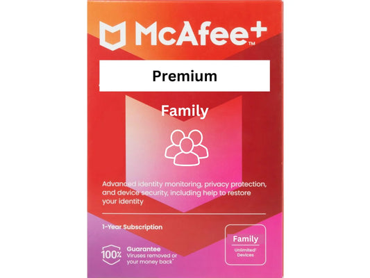 McAfee+  (PC, Android, IOS) (Family, 1 Year)